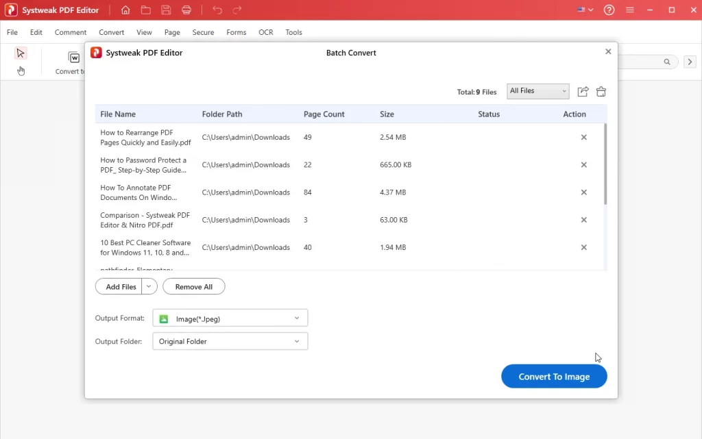 save the converted PDF
