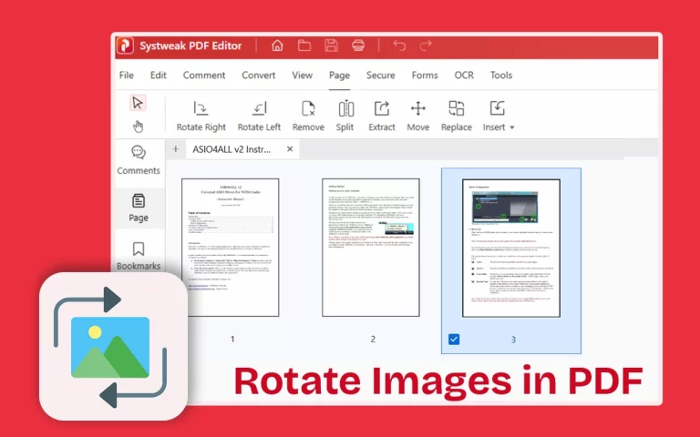 Rotate images in PDF