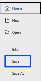 Save file