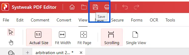 Save the edited file