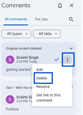 Delete