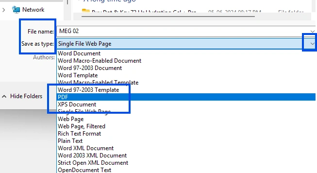 PDF folder