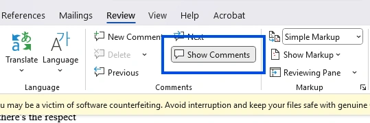 Show Comments