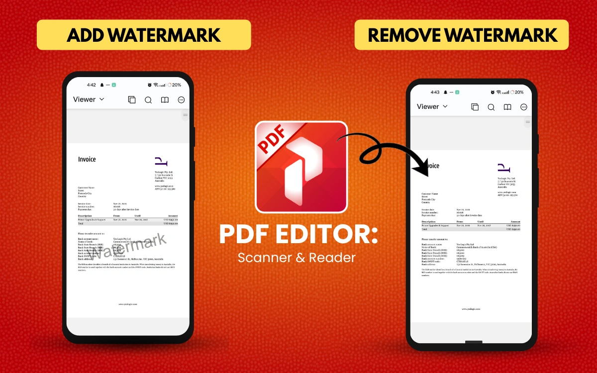 How to Add or Remove Watermark in PDF on Android