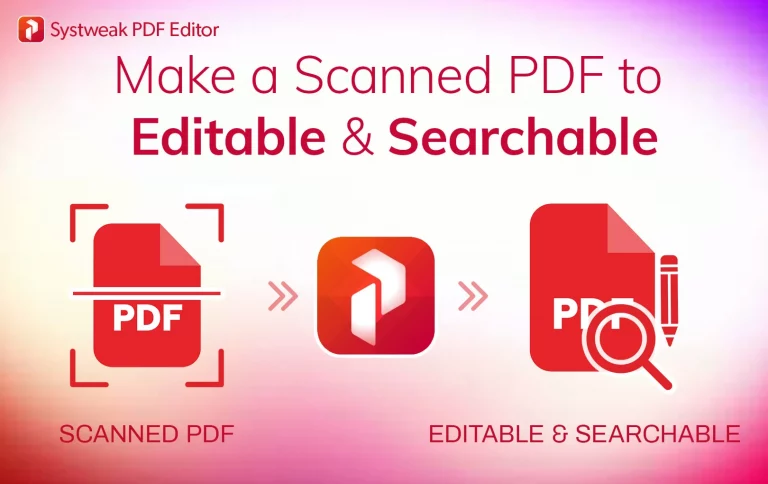 Make a Scanned PDF to Editable & Searchable